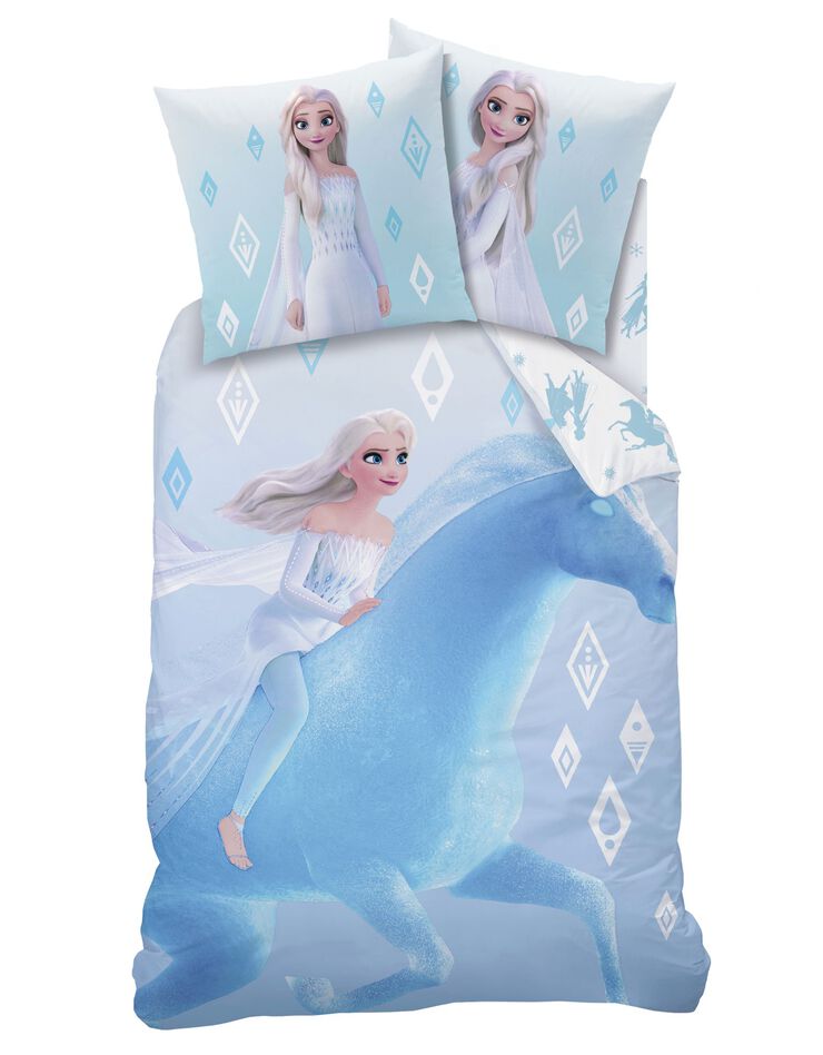 Parure de lit enfant Elsa La Reine des Neiges® - coton (bleu)