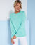 Sweat molleton uni (vert d'eau)
