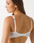 Soutien-gorge forme embo&icirc;tante tulle brod&eacute; Narcisse -avec armatures (ivoire)