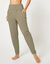 Pantalon de yoga en maille, coupe ultra confort (kaki clair)