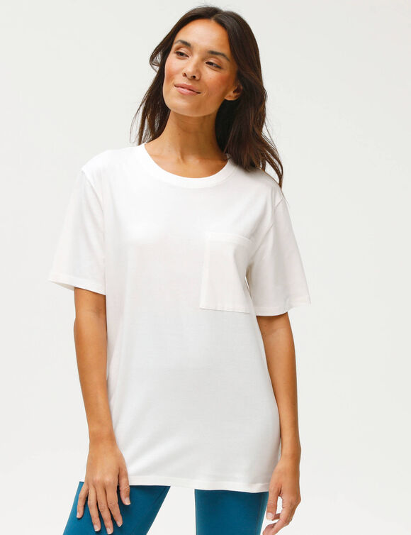 T-shirt volume loose (&eacute;cru)