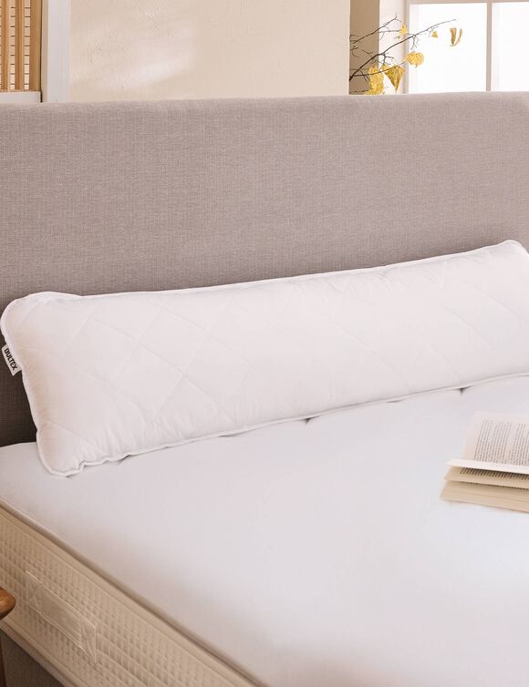 Oreiller forme traversin Bultex&reg; m&eacute;moire de forme Maxi Confort (blanc)