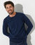Pull col rond 80% laine (marine)