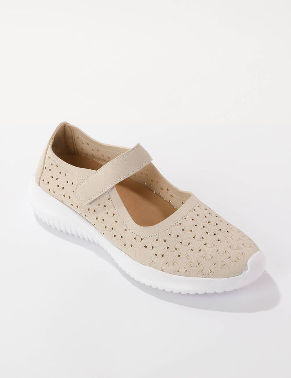 Babies souples ajourées (beige)