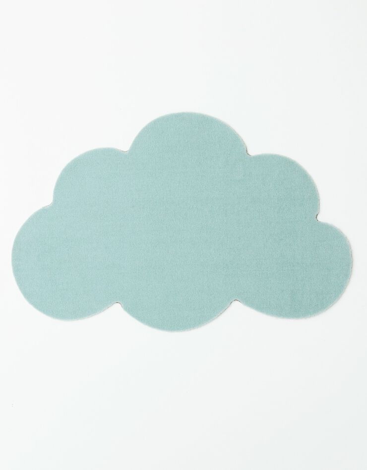 Tapis forme nuage antidérapant (vert)