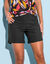 Short effet jupette - lot de 2 (noir / blanc)
