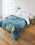 Couette polyester imprimée Ginkgo 400 g/m² (cèdre)
