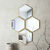 Miroir hexagonal multiple  (doré)