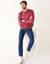 Sweat molleton col rond (rose foncé)