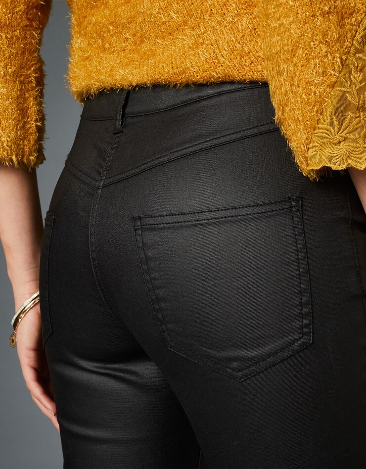 Pantalon enduit fuselé (noir) Pantalon enduit fuselé (noir)