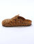 Sabots cro&ucirc;te de cuir avec boucle r&eacute;glable (marron / noir)