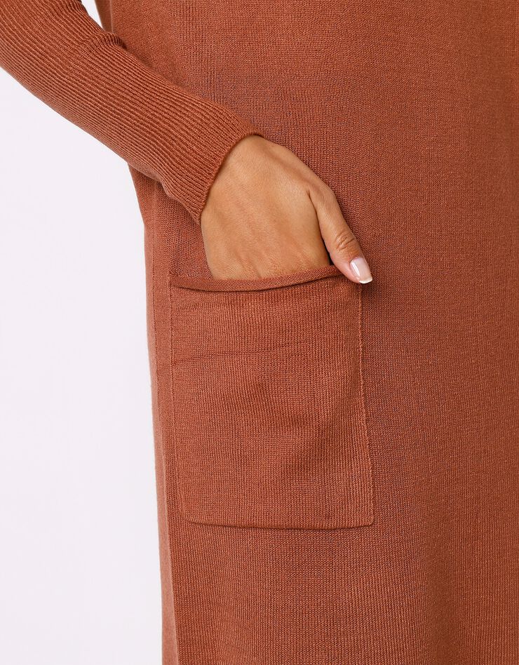 Robe pull à poches (noisette)