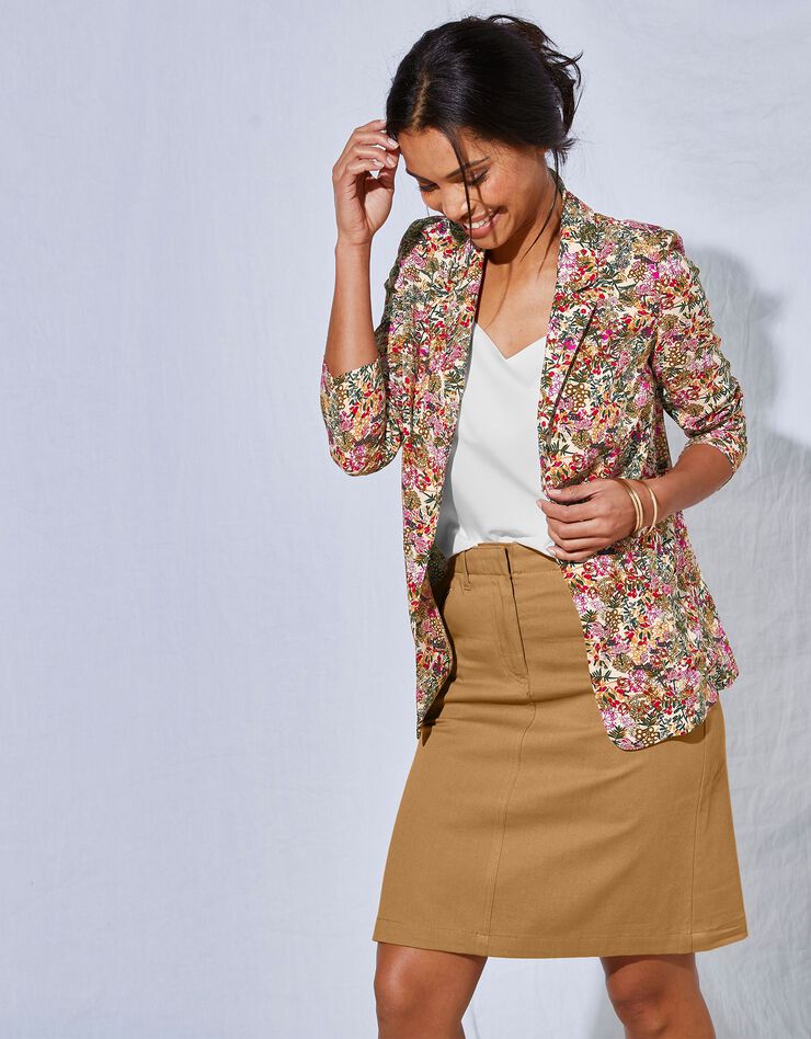 Veste fluide imprimée (havane) Veste fluide imprimée (havane)
