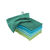 Gant de toilette camaïeu lagon - lot de 8 (vert)