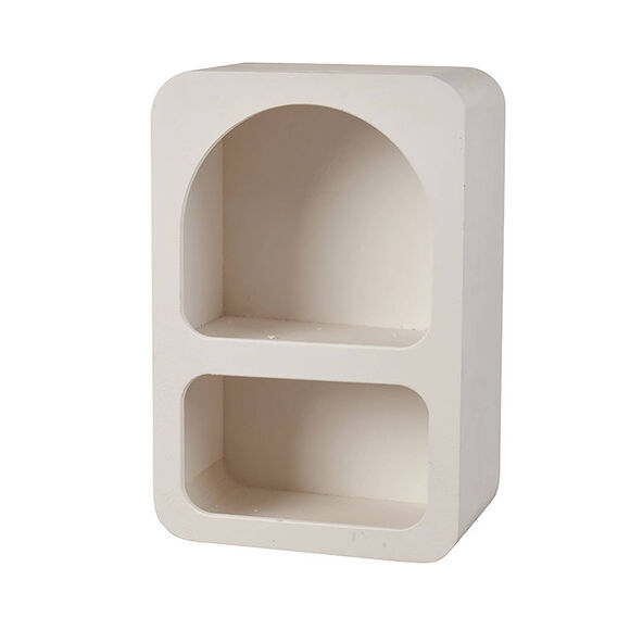 Étagère murale forme arche en bois (blanc)