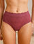 Culotte haute en dentelle et microfibre Orellana - lot de 2 (prune)