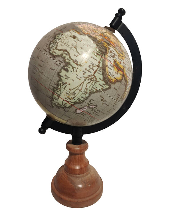 Mappemonde GM, bois et métal (multicolore)