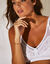 Soutien-gorge emboîtant microfibre et dentelle  - sans armatures (blanc)