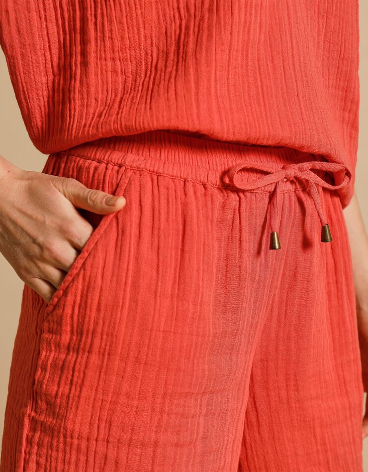 Short gaze de coton (paprika) Short gaze de coton (paprika)