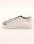 Tennis à lacets avec détail éclair doré - effet pailleté (blanc / argenté)