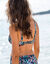 Soutien-gorge de bain imprimé Melosa - avec armatures (bleu)