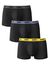 Boxer Mix And Colors DIM - lot de 3  (noir + bleu + jaune)