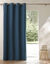 Rideau occultant bachette uni (bleu)