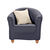 Housse extensible unie spéciale fauteuil cabriolet (gris)