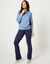 Legging trompette maille jersey (marine)