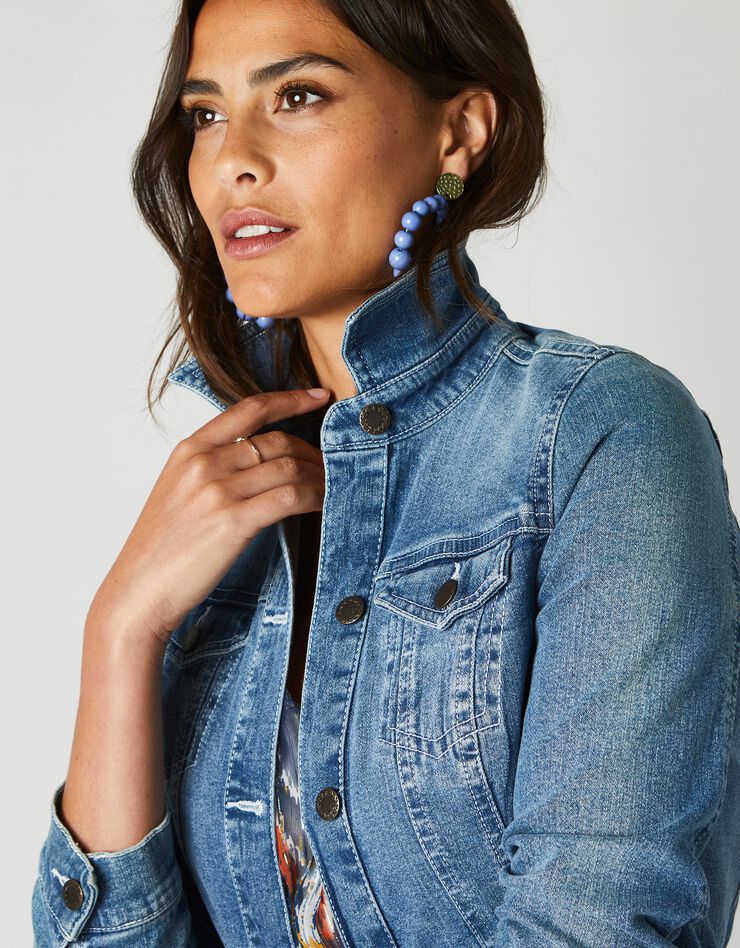 Veste brodée en jean (bleached) Veste brodée en jean (bleached)
