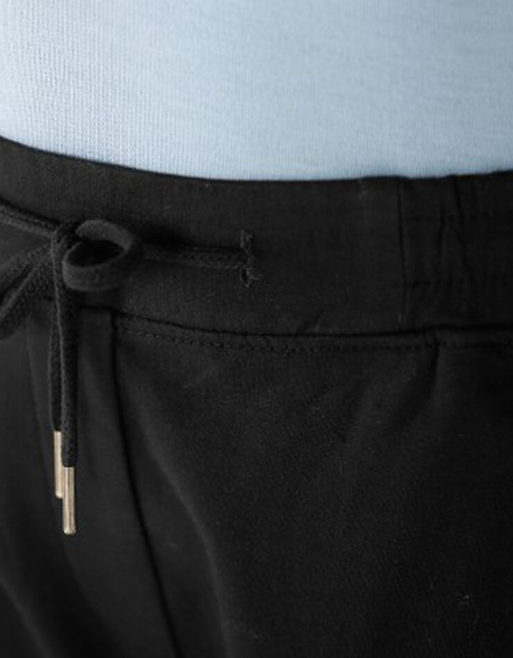 Pantalon jogpant ceinture élastiquée molleton (noir) Pantalon jogpant ceinture élastiquée molleton (noir)