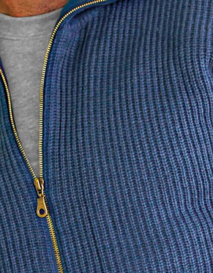 Blouson côte anglaise intérieur fourré (bleu) Blouson côte anglaise intérieur fourré (bleu)