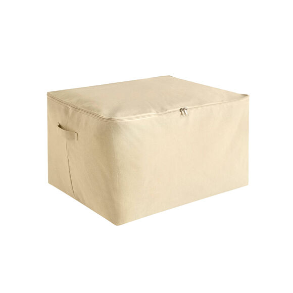 Housse de rangement zipp&eacute;e taille L beige  (beige)