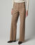 Pantalon large d&eacute;tails plis piqu&eacute;s (beige)