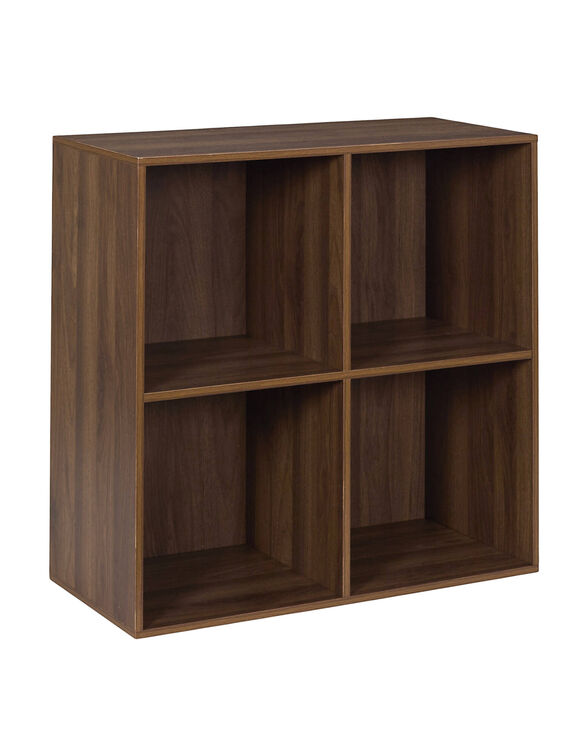 Meuble de rangement 4 cases (marron)