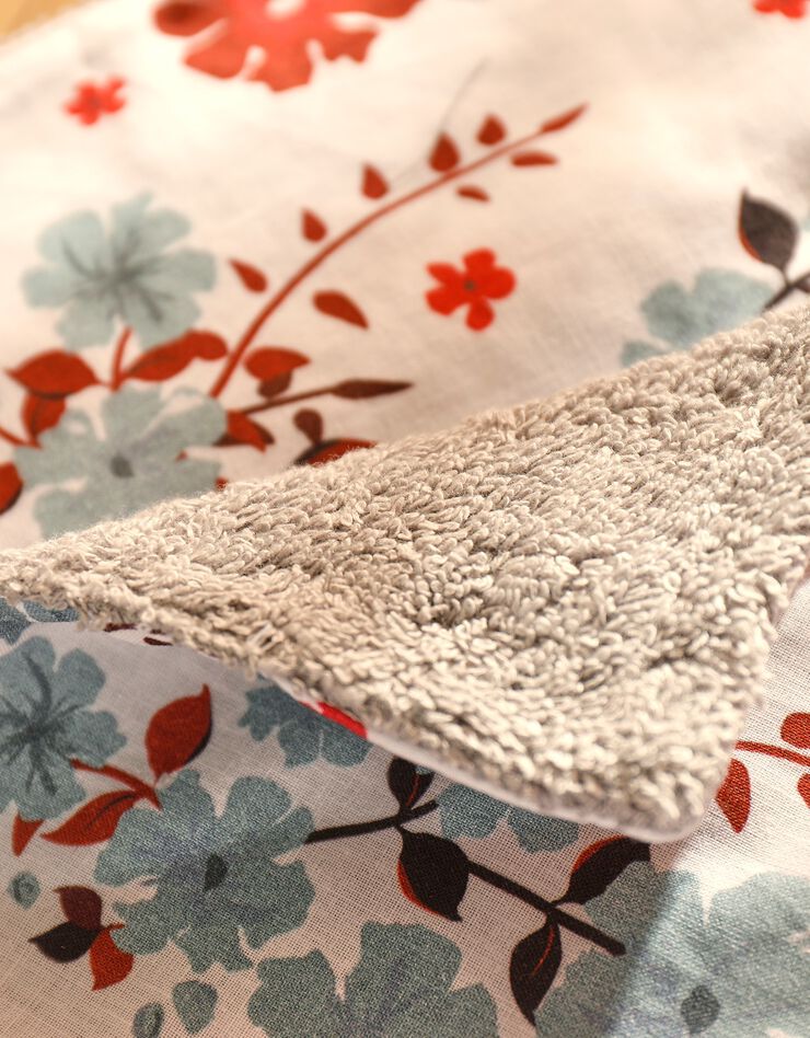Grand carré "débarbouillette", lot de 3 - collection upcycling (gris/parme) Grand carré "débarbouillette", lot de 3 - collection upcycling (gris/parme)