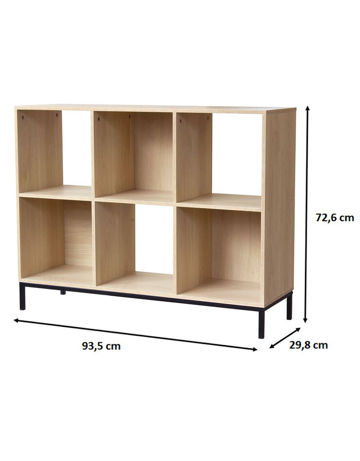 Etagère de rangement STOCKIES– 6 cases (naturel)