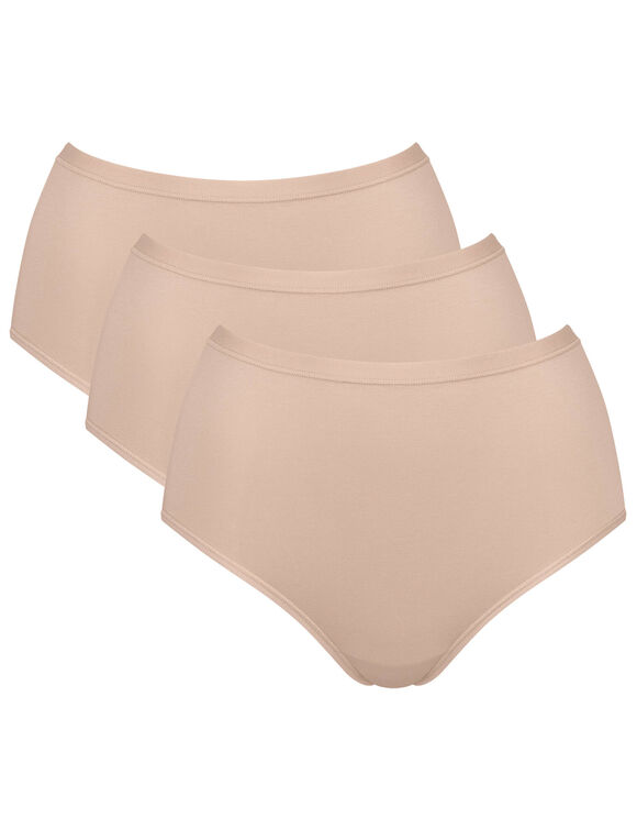 Culotte maxi &laquo; Go Daily Cotton&raquo; coton stretch - 2+1 (peau)