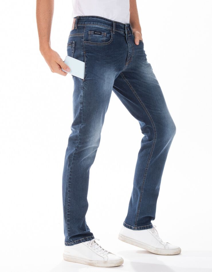 Jean droit poche smartphone, denim stretch (stone) Jean droit poche smartphone, denim stretch (stone)