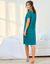 Chemise de nuit courte imprimé tortue (vert)
