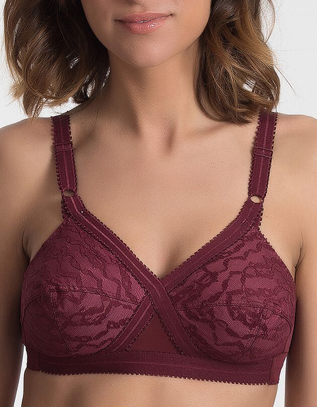 Soutien-gorge Coeur Croisé - sans armatures (bordeaux) Soutien-gorge Coeur Croisé - sans armatures (bordeaux)