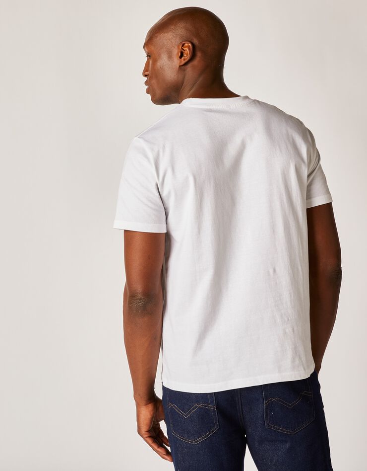 Tee-shirt col rond manches courtes - lot de 3 (blanc)