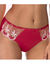Culotte maille satinée et tulle brodé Calenca (cerise)