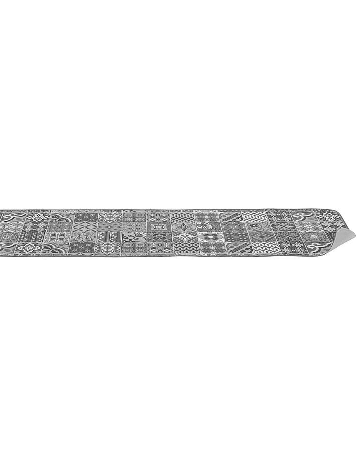 Tapis jacquard motif carreaux de ciment (gris) Tapis jacquard motif carreaux de ciment (gris)