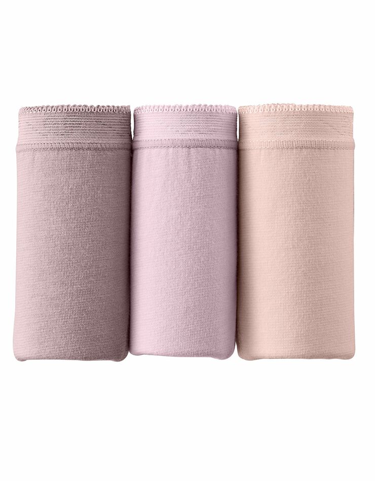 Culotte maxi dentelle - lot de 3 (poudre) Culotte maxi dentelle - lot de 3 (poudre)