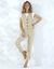 Pantalon 7/8ème fuselé fluide (beige)