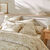 Linge de lit Céline en flanelle imprimé floral (sable)