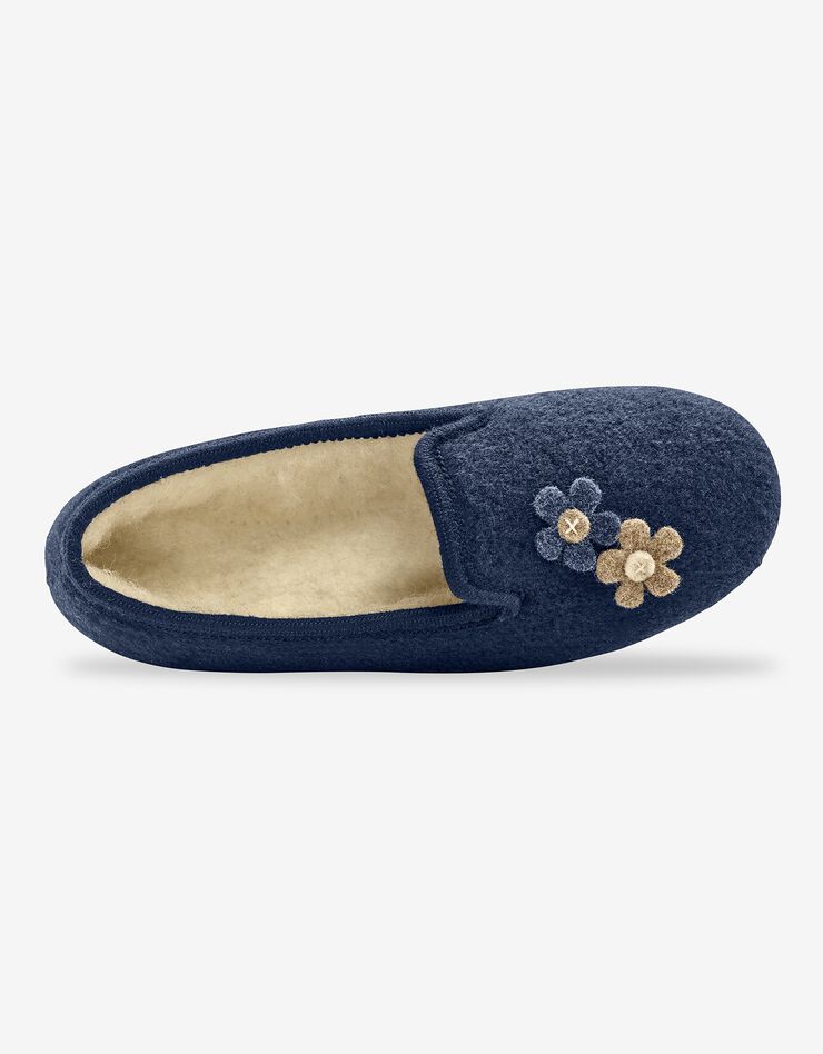 Pantoufles fleurs (bleu indigo) Pantoufles fleurs (bleu indigo)