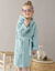 Peignoir enfant &agrave; capuche personnalis&eacute; - &eacute;ponge bouclette 340 g/m&sup2; (vert d'eau)