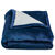 Couverture double face polaire et sherpa (marine)